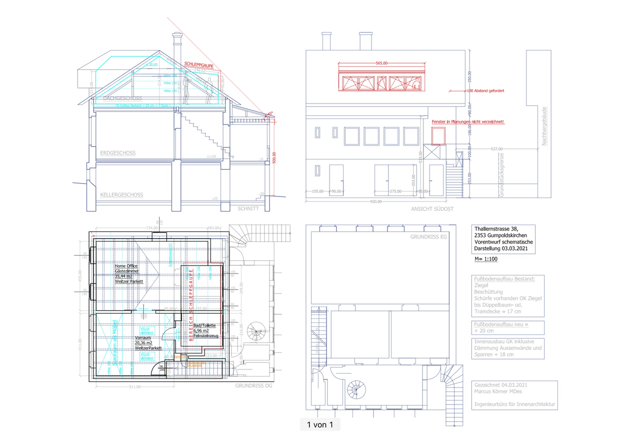 Studie Dachausbau
